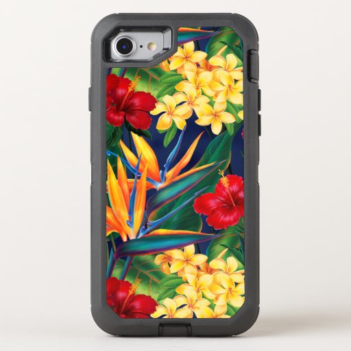 Tropical Paradise Hawaiian Floral Otterbox Defender Iphone 7 Case Zazzle 9460