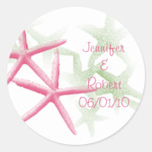 Tropical Paradise in Green and Pink Sticker