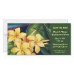 Tropical Paradise Plumeria Invite &amp; Photo card