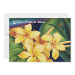 Tropical Paradise Plumeria Luau Invitations