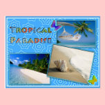 Tropical paradise postcards