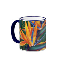 "Tropical Paradise" Two-tone Ringer Mug