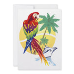 Tropical Paradise with Macaw and Cruise Ship Personalized Announcements