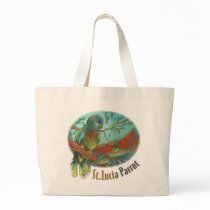 Tropical Parrot of St Lucia Tote Bag
