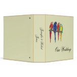 Tropical Parrots Binder