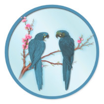 Tropical Parrots stickers