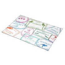 Tropical Passport Stamps Placemat