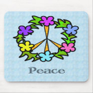 Tropical Peace Sign Mouse Pad mousepad