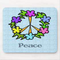 Tropical Peace Sign Mouse Pad mousepads by TheBluePlanet Tropical Peace Sign Mouse Pad mousepads