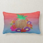 Tropical Pineapple art lumbar throw pillow pillows