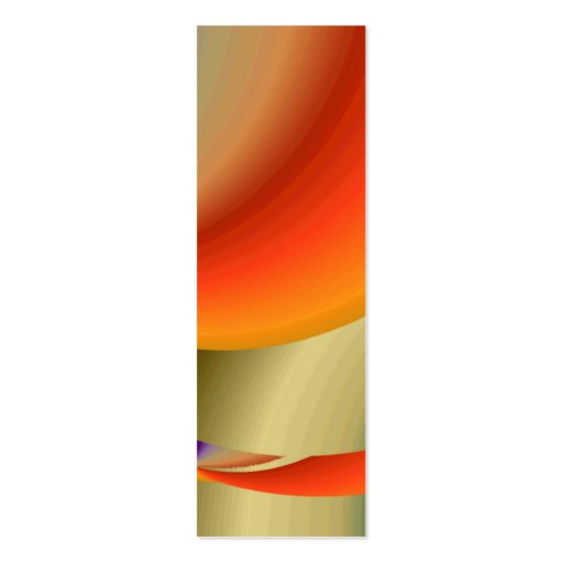 Tropical Planet Bookmark Business Card Template (front side)
