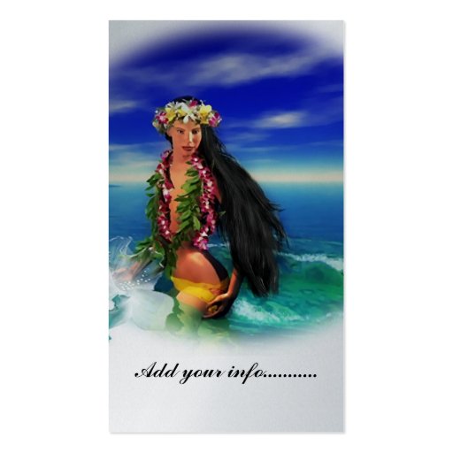 Tropical Pleasures Business Cards 2 (back side)