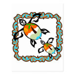 Tropical-print-turtle Post Card