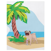 tropical pug custom flyer