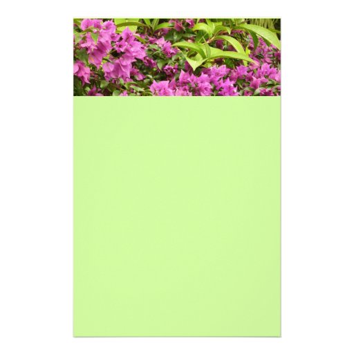 Tropical Purple Bougainvillea Stationery