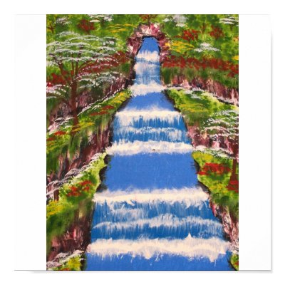 Tropical Rain Forest Waterfall Posters by Rev_Brady