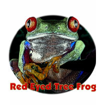 Tropical Red Eyed Tree Frog from Junglewalk.com t-shirts