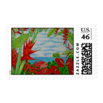 Tropical Red Stamp