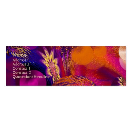 Tropical Reflections Profile Business Card