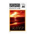 Tropical RSVP Postage Stamp (Vertical format)