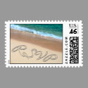 Tropical RSVP Wedding Postage