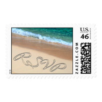 Tropical RSVP Wedding Postage