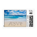 Tropical RSVP Wedding Postage