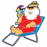 Tropical Santa Sculpture-8x10 3D Art Sculpture Cut Outs