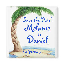Tropical Save the Date! magnets by SweetRascal Tropical Save the Date! magnets