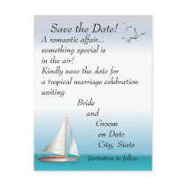 Tropical Save the Date! postcards by SweetRascal Tropical Save the Date! postcards