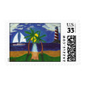 Tropical Scene Postage Stamp