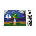 Tropical Scene Postage Stamp stamps