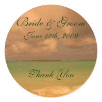 Tropical Sea Thank You Stickers