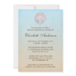 Tropical Seashell Beach Bridal Shower Custom Announcements