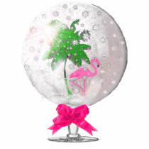 Tropical Snow globe Ornament Photo Cutout