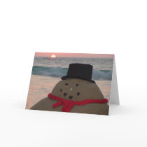 Tropical Snowman cards