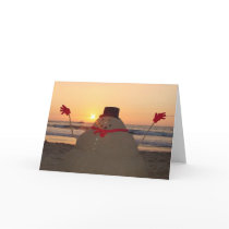 Tropical Snowman cards