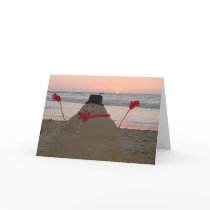 Tropical Snowman cards