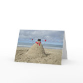 Tropical Snowman card