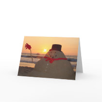 Tropical Snowman cards