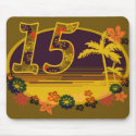 Tropical Splash yellow Mousepad by textile1 Tropical Splash yellow Mousepad