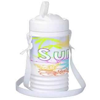 Tropical Summer Beverage Cooler Igloo Beverage Cooler