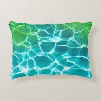 Tropical Summer Holiday Accent Pillow