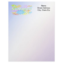 Tropical Summer Letterhead