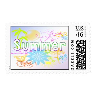 Tropical Summer Postage stamp