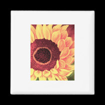 Tropical Sunflower Art - Multi magnets