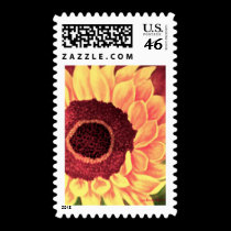 Tropical Sunflower Art - Multi stamps