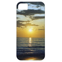 tropical sunset beach iPhone 5 covers