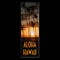 Tropical Sunset Bookmark business cards