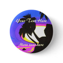 Tropical Sunset Button by Customizables Tropical Sunset Button